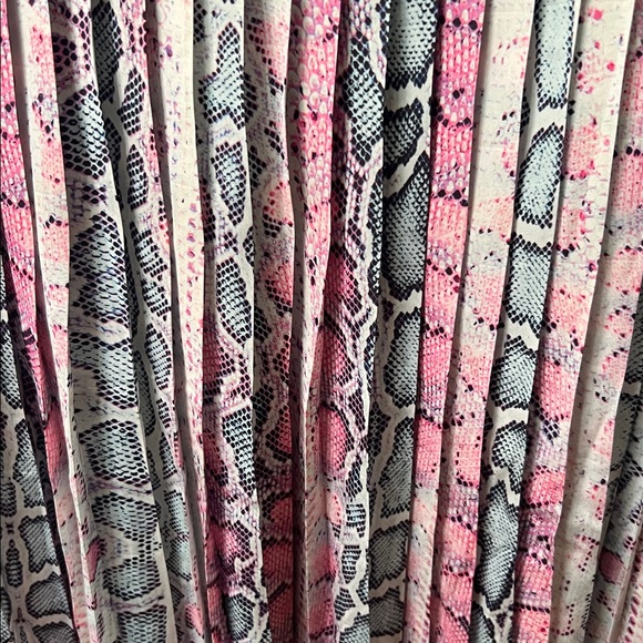 Roberto Cavalli Sport Sporty Dress Snakeskin Skirt Glittery Top - Picture 5 of 16